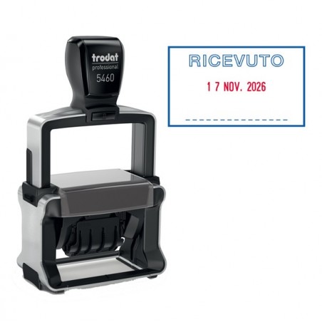 Timbro Professional 4.0 5460/L1 datario + RICEVUTO 5,6 x 3,3 cm 4 mm autoinchiostrante Trodat®