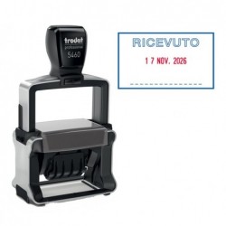 Timbro Professional 4.0 5460/L1 datario + RICEVUTO 5,6 x 3,3 cm 4 mm autoinchiostrante Trodat®