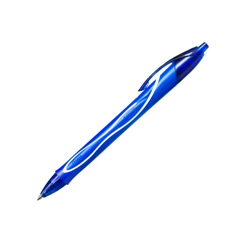 Penna a sfera a scatto Gelocity Quick Dry punta 0,7mm blu Bic conf. 12 pezzi