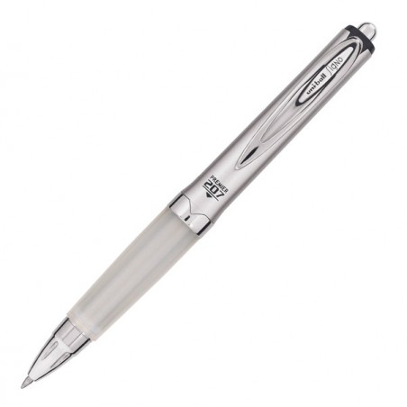 Penna gel a sfera a scatto Signo 207 Premier fusto argento nero punta 0,7mm Uni Mitsubishi