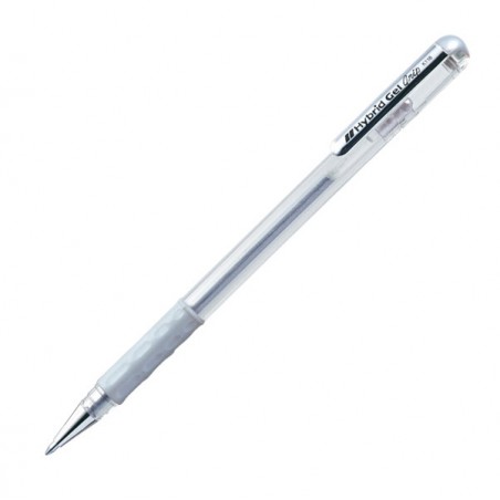 Roller gel Hybrid Grip punta 0,8mm argento Pentel