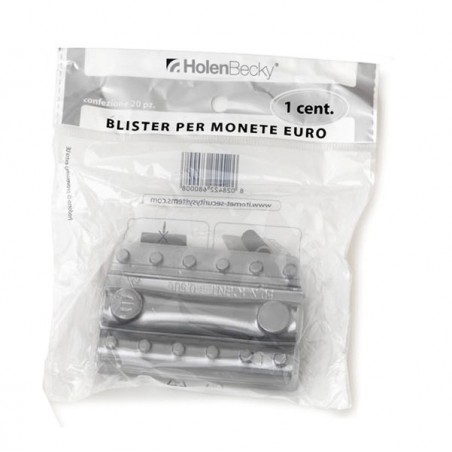 Portamonete PVC 1 cent trasparente HolenBecky blister 20 pezzi