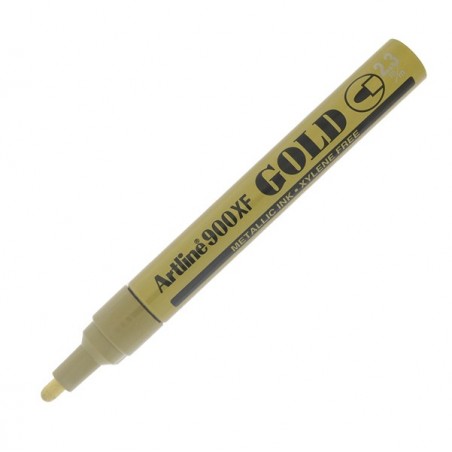 Marcatore permanente A 900 a vernice punta tonda 2,3 mm oro Artline