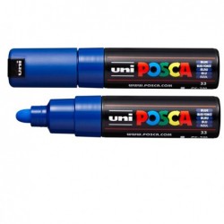 Marcatore a base d'acqua Uni Posca PC7M punta tonda large 4,5 mm5,5mm blu Uni Mitsubishi
