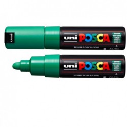 Marcatore a base d'acqua Uni Posca PC7M punta tonda large 4,5 mm5,5mm verde Uni mitsubishi