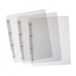 Raccoglitore Lumina 4 anelli tondi 15 mm 22 x 30 cm PP trasparente Favorit