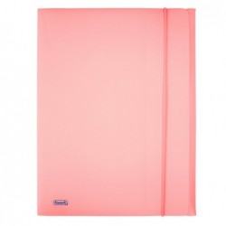 Cartella 3L con elastico Pastel PPL 24x33cm cipria Favorit