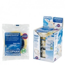 Nastro adesivo Ecophan in caramella 1,5 cm x 66 m trasparente Eurocel