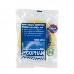 Nastro adesivo Ecophan in caramella 1,9 cm x 66 m trasparente Eurocel