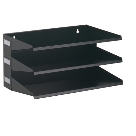 Portadocumenti Sorter Rack 36 x 20,5 x 25 cm 3 scomparti nero Durable