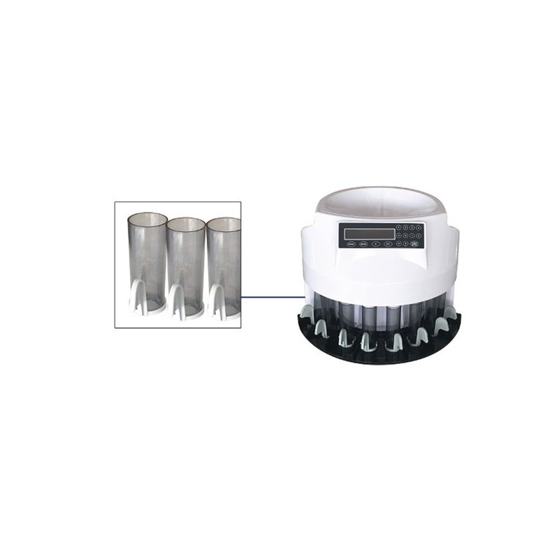 Tubi separamonete per CM012 nero HolenBecky set 8 tubi