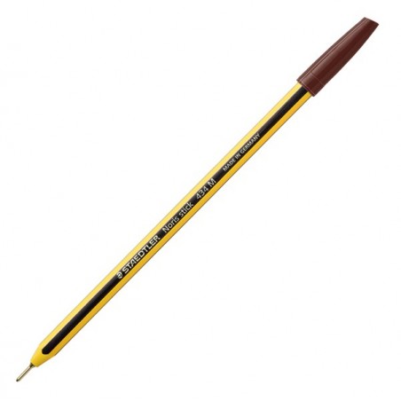 Penna a sfera Noris Stick punta 1,0mm marrone Staedtler conf. 10 pezzi