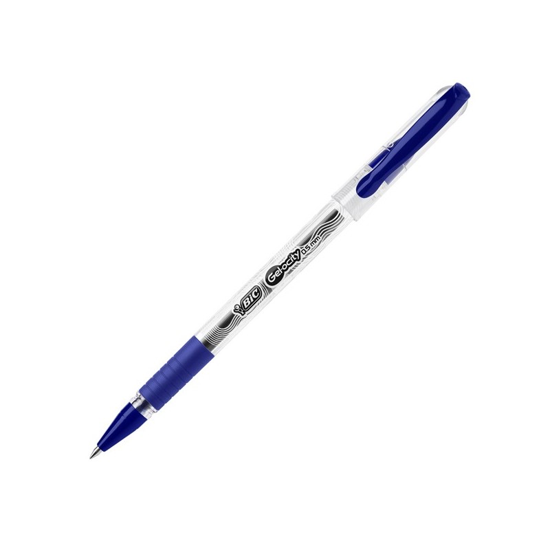 Penne a sfera con cappuccio Gelocity Stic punta 0,5 mm blu Bic scatola 30 pezzi