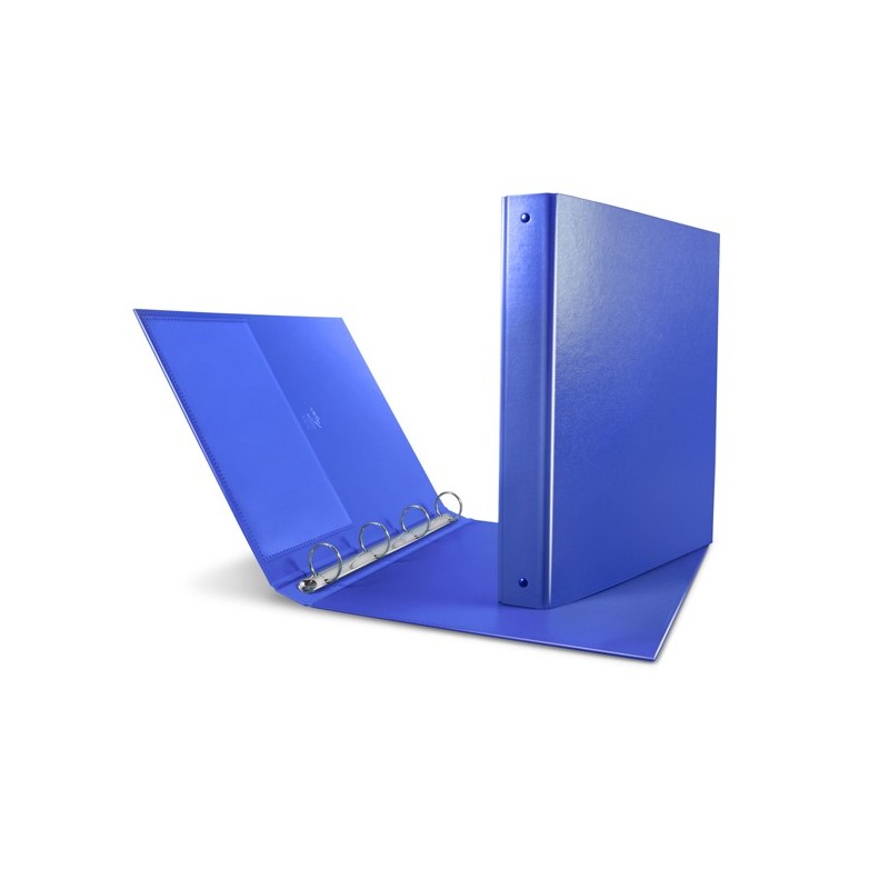 Raccoglitore Nettuno 65 4 anelli a Q 65 mm dorso 8,5 cm 22 x 30 cm blu Sei Rota