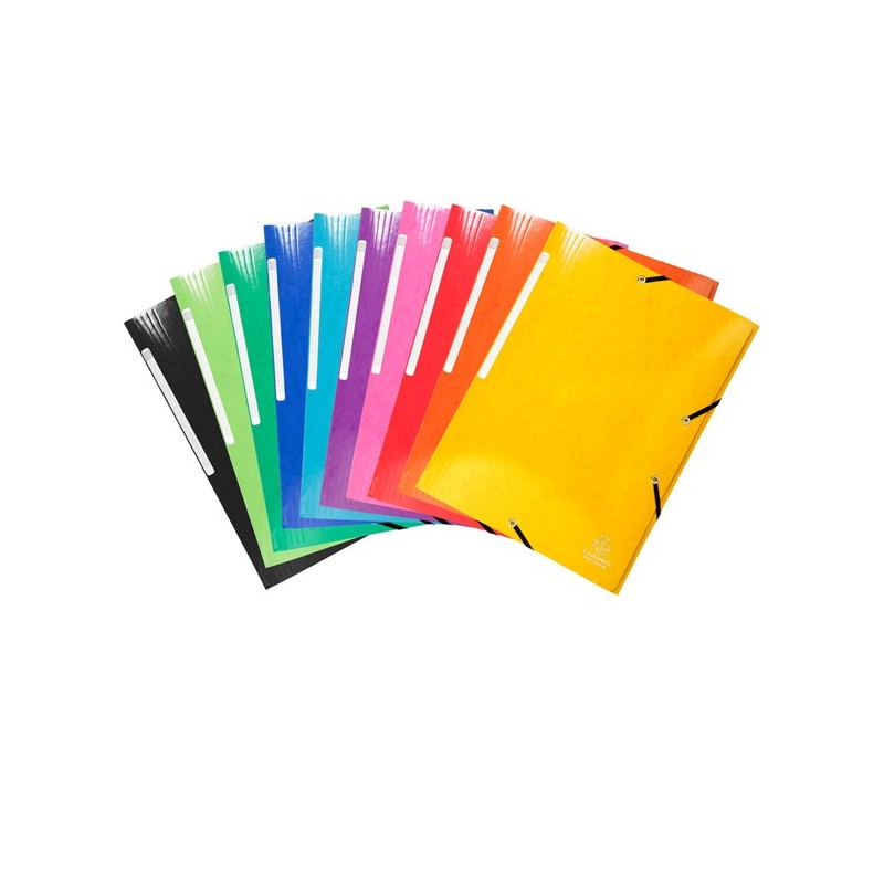Cartelle 3L con elastici Iderama A4 10 colori assortiti Exacompta