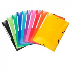 Cartelle 3L con elastici Iderama A4 10 colori assortiti Exacompta