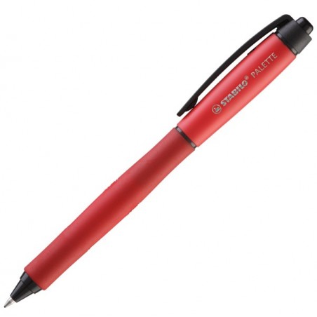 Roller gel a sfera a scatto Palette rosso Stabilo