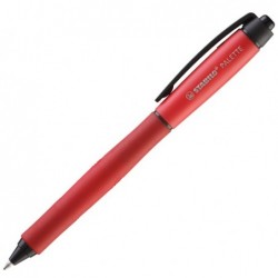 Roller gel a sfera a scatto Palette rosso Stabilo