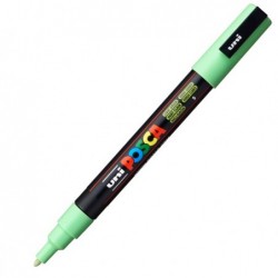 Marcatore Uni Posca PC3M punta fine 0,9 1,3 mm verde chiaro Uni Mitsubishi