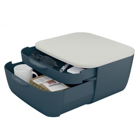 Cassettiera Cosy 2 scomparti grigio Leitz