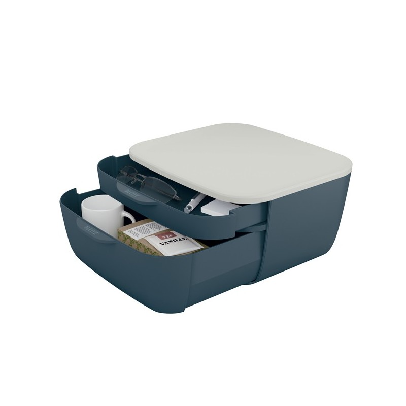 Cassettiera Cosy 2 scomparti grigio Leitz