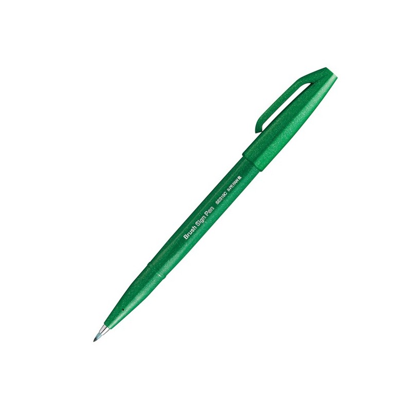 Pennarello Brush Sign Pen verde Pentel
