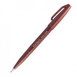 Pennarello Brush Sign Pen marrone Pentel