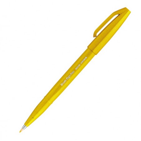 Pennarello Brush Sign Pen giallo Pentel
