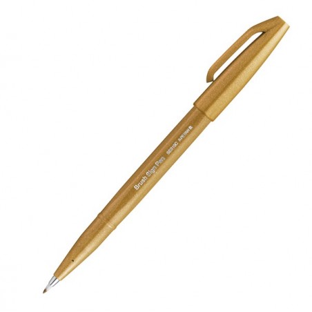 Pennarello Brush Sign Pen ocra Pentel