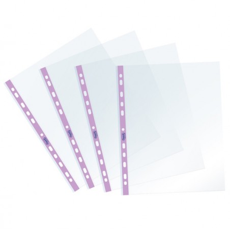 Buste forate Pastel c/ banda liscia 22 x 30 cm lilla Favorit conf. 25 pezzi