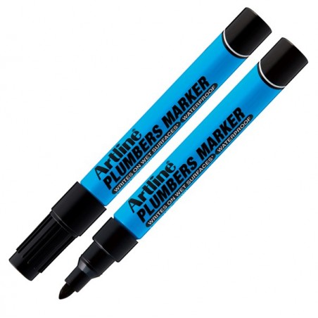 Marcatore permanente per idraulica punta tonda 1,5 mm nero Artline