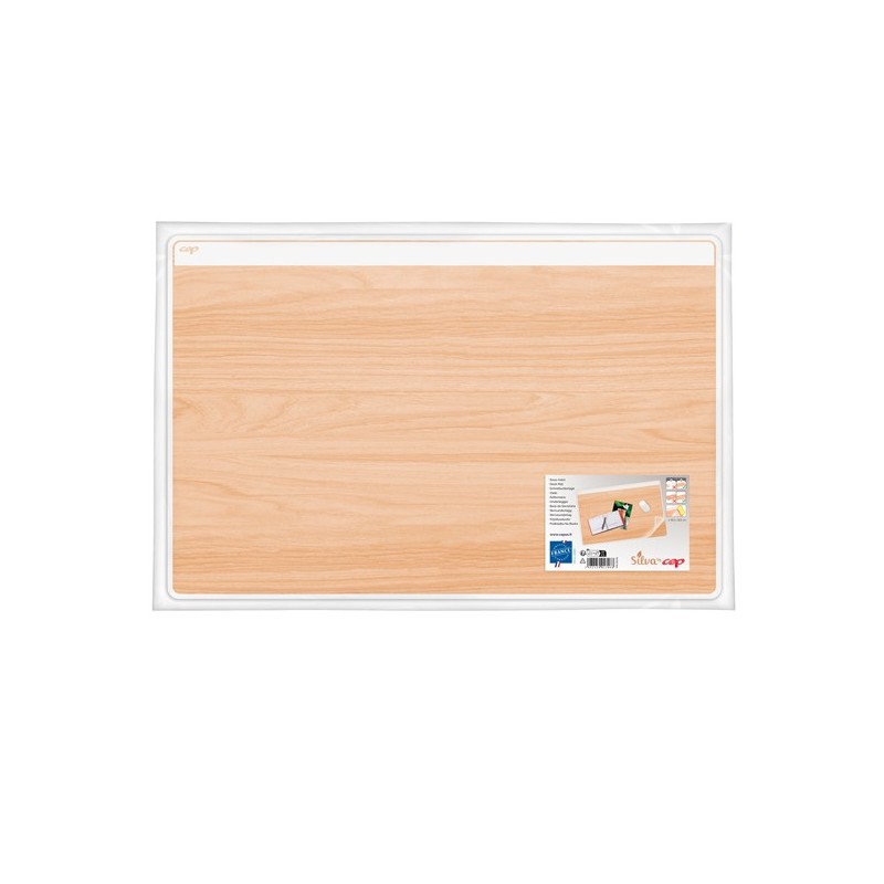 Sottomano Silva 58,5 x 38,5 cm trasparente/stampa legno Cep