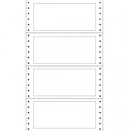 Etichette adesive a modulo continuo TT951 in carta corsia singola permanenti 140 x 60 mm 4 et/fg 100 fogli bianco Markin