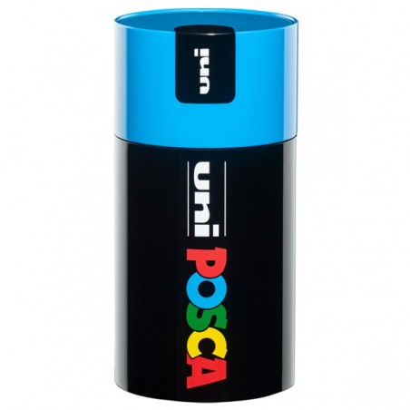 Marcatore Uni Posca PC5M con coperchio blu punta media colori assortiti Uni Mitsubishi gift box 18 pezzi