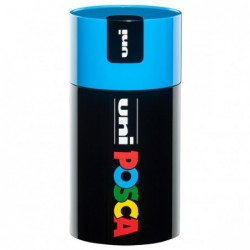 Marcatore Uni Posca PC5M con coperchio blu punta media colori assortiti Uni Mitsubishi gift box 18 pezzi