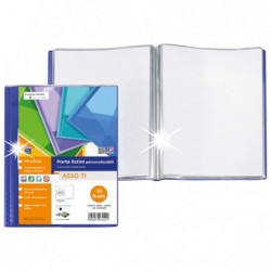 Portalistini Asso TI personalizzabile PP liscio 15 x 21 cm 50 buste blu Sei Rota