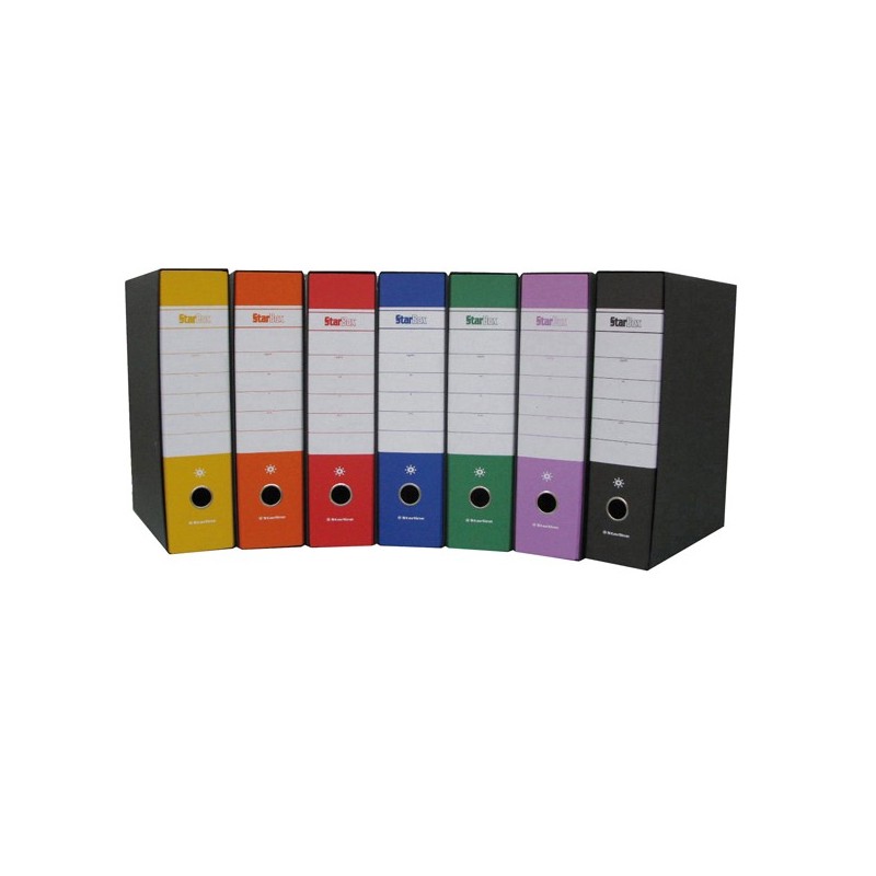 Registratore Starbox sfuso dorso 8 cm protocollo 23 x 33 cm lilla Starline