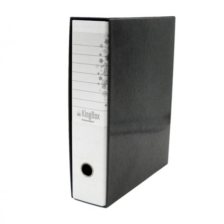 Registratore Kingbox dorso 8 cm protocollo 23x33 cm bianco Starline