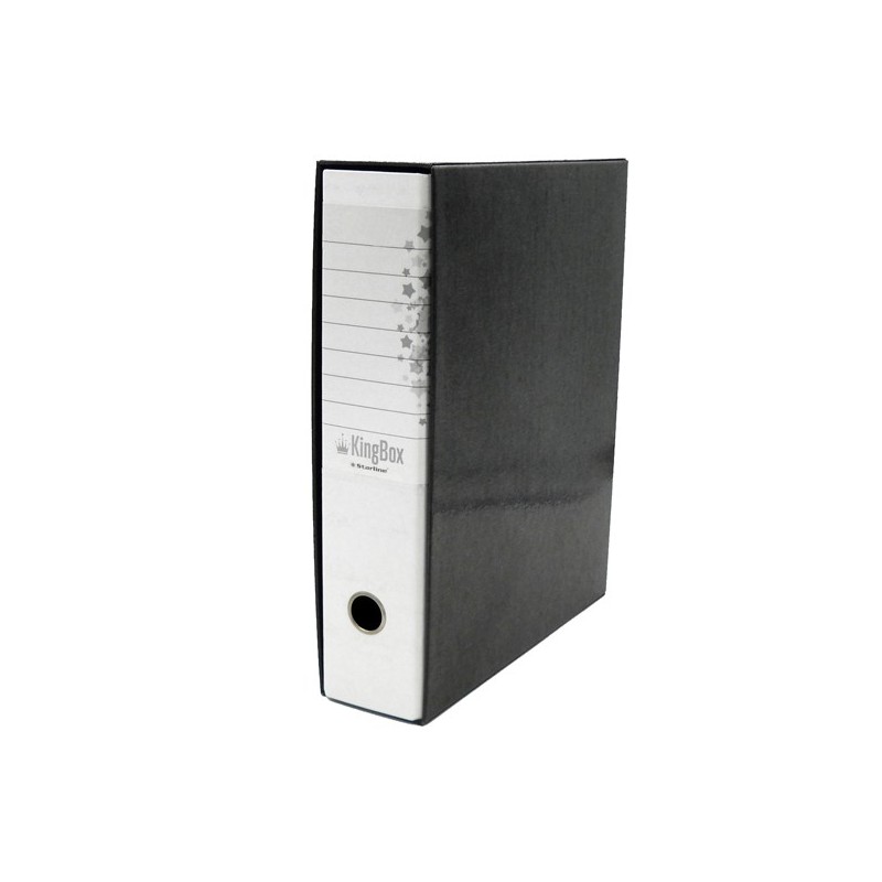 Registratore Kingbox dorso 8 cm protocollo 23x33 cm bianco Starline