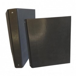 Raccoglitore King 4 anelli tondi 30 mm dorso 4 cm 22x30 cm rivestimento in PPL nero Starline