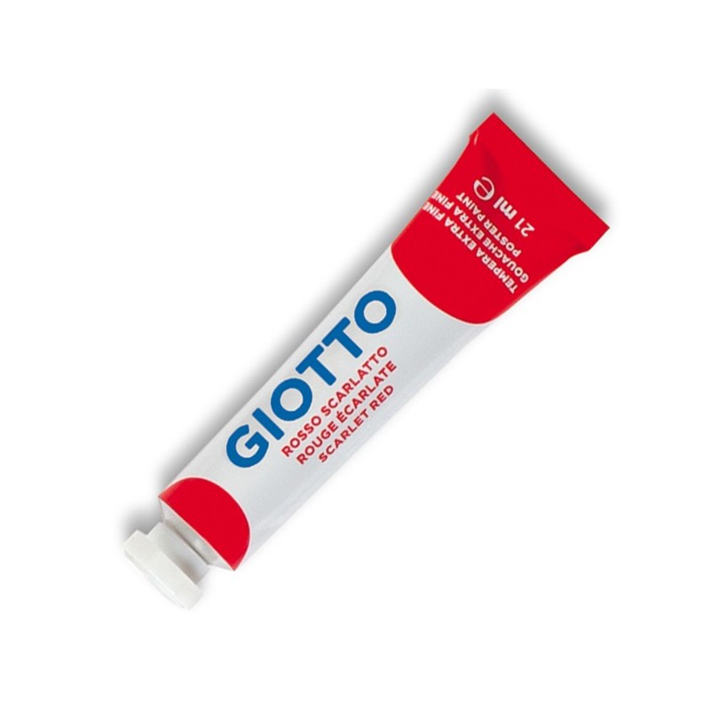 Tempera Tubo 7 21ml rosso scarlatto Giotto