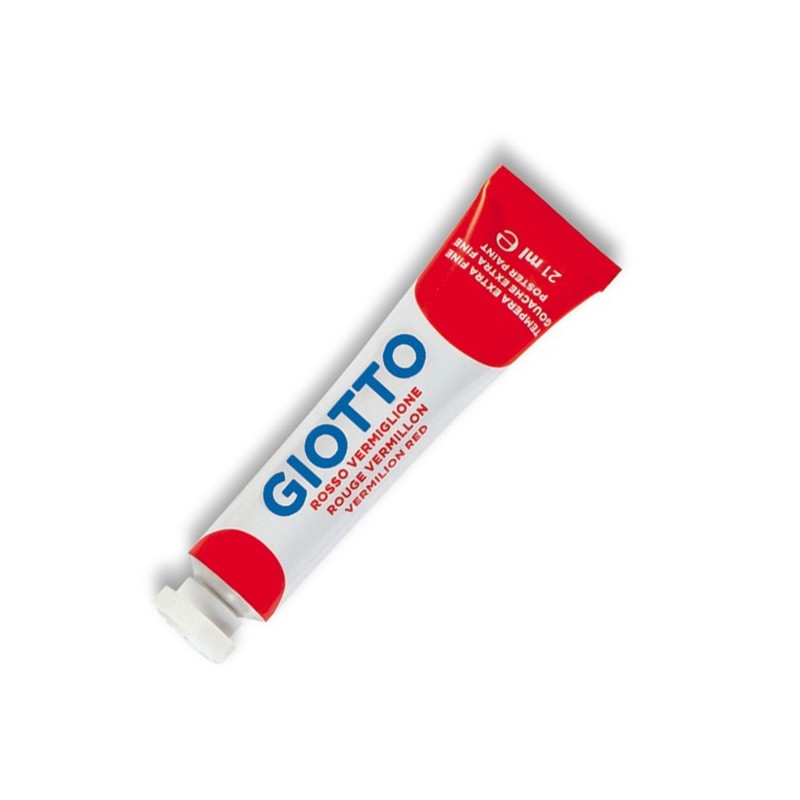 Tempera Tubo 7 21ml rosso vermiglione Giotto