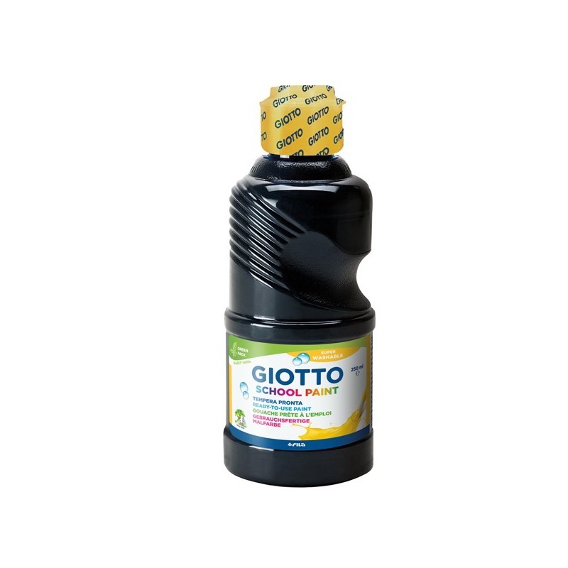Tempera pronta 250ml nero Giotto