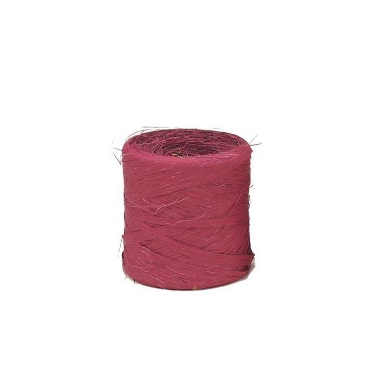 Nastro Raphia Vintage bordeaux 65 200mt Bolis