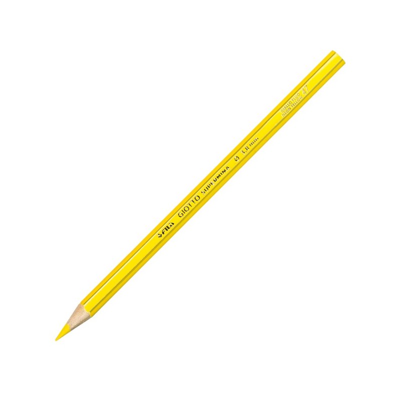 Pastello Supermina mina 3,8 mm giallo fluo 51 Giotto