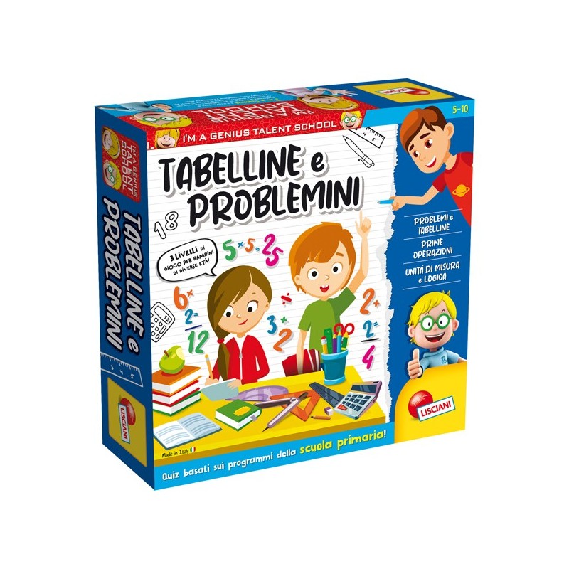 I'm a Genius Tabelline e Problemi Lisciani