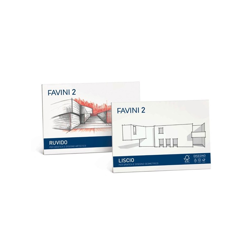 Album Favini 2 24x33cm 110gr 20 fogli ruvido Favini