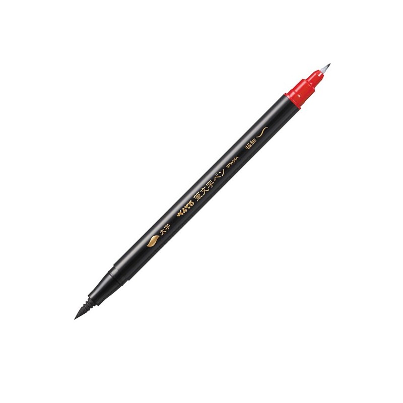 Pennarello doppia punta in fibra nero Pentel