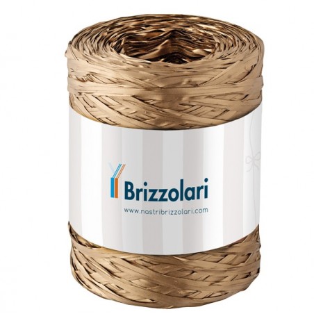 Nastro Rafia sintetica oro 33 5mmx200mt Brizzolari