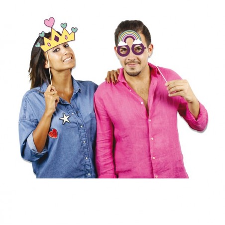 Photo Booth Unicorno 8 elementi Big Party